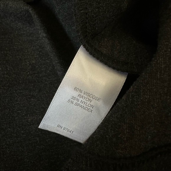 NWT J. JILL Ponte Pencil Skirt Pull On in Dark Charcoal - Picture 8 of 10